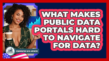 What Makes Public Data Portals Hard To Navigate For Data? - Demographic Data Answers