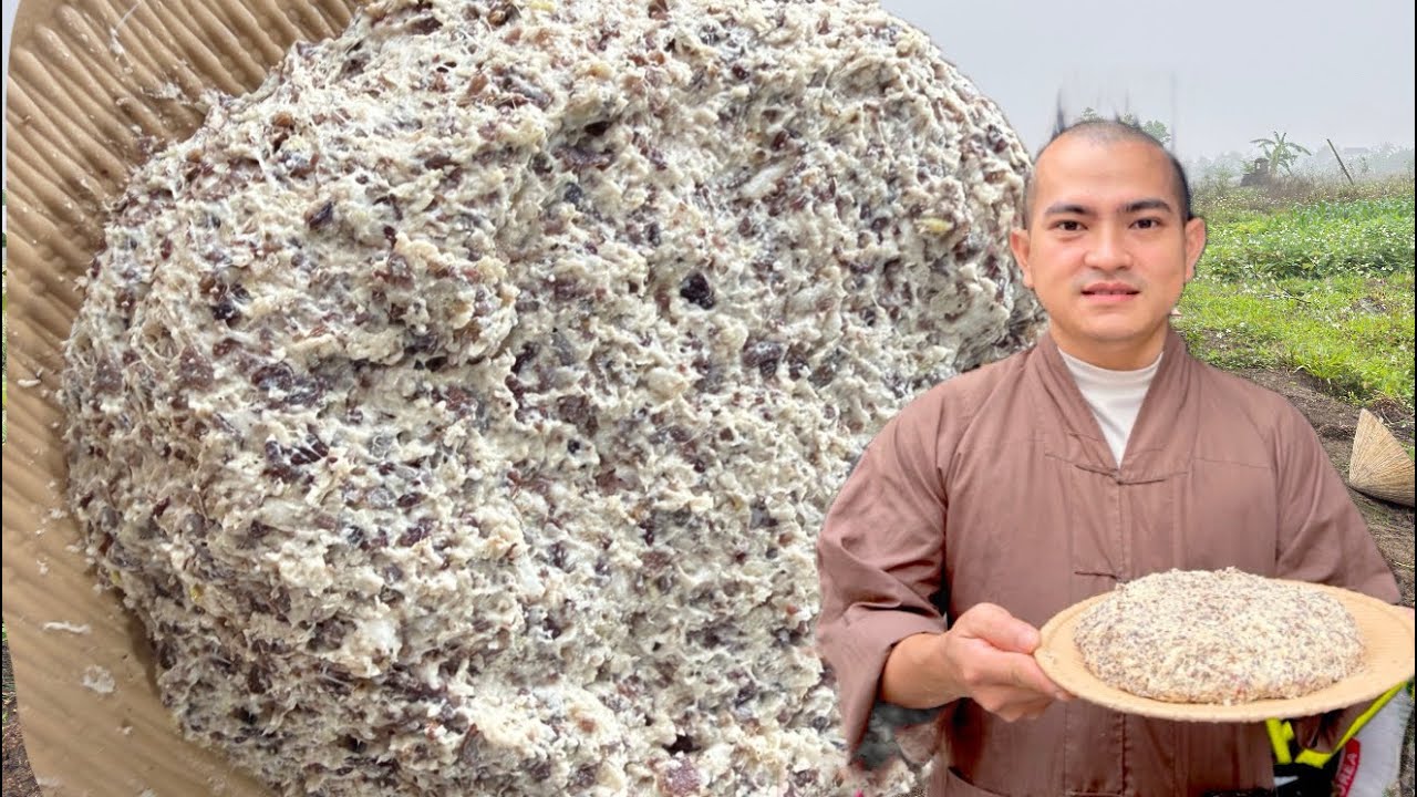 Cách Làm Giò Sống Chay Dai Ngon Nhan Ngọn,Đơn Giản Nhất | Bếp Chay Thầy Lâm 