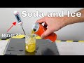 The Odd Physics of Pouring Soda in Ice