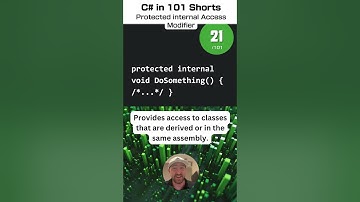 Protected internal Access Modifier - C# for .NET in 101 Shorts - 21 /101