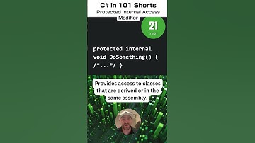 Protected internal Access Modifier - C# for .NET in 101 Shorts - 21 /101