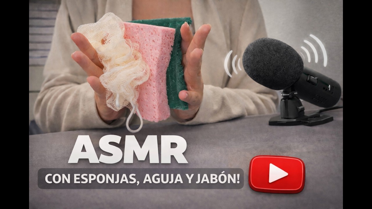 🧽✨ ASMR CON ESPONJAS, AGUJAS Y JABÓN ✨🫧