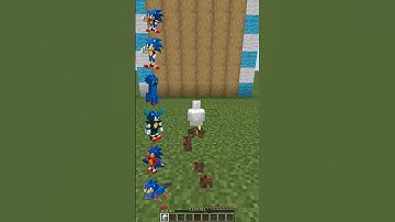 Sonic Minecraft EVOLUTION 😱🥰 #shorts