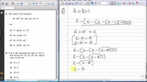 NDA II 2017 Maths Solution - Part 1 by Er Moksh Goyal (Indus Academics)