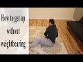 How to Get up from the Floor with a non-weightbearing ankle/leg| Feldenkrais Style