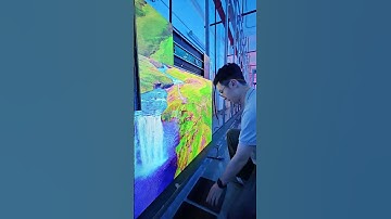 The charm of spliced ​​screens.#ledwall #leddisplay #ledscreen #eagerled #ledmodule