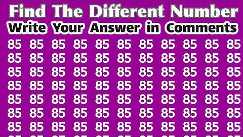 🔴 LIVE: Can You Find the Different Number? 👁️ Only Sharp Eyes Can Spot It!