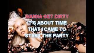 Video thumbnail of "Christina Aguilera - Dirty - Karaoke"
