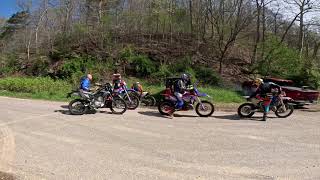 4 20 24 Single Track - Rich Scott Pat Tim Steve (KLX 300) Brent