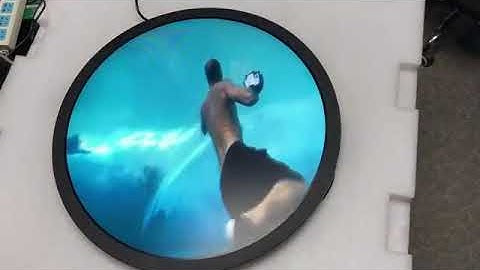 AUO 23.6 inch Round display with 848*848,support Android or HDMI input