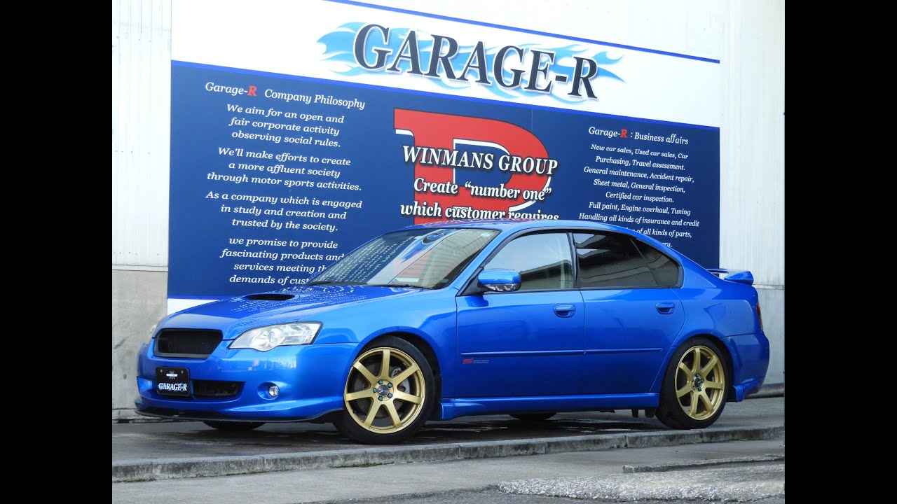 BL5 レガシィB4 WRリミテッド2004 STIゲノムメーター 柿本改マフラー TEIN 車高調&EDFCⅡ ENKEI PF07 18