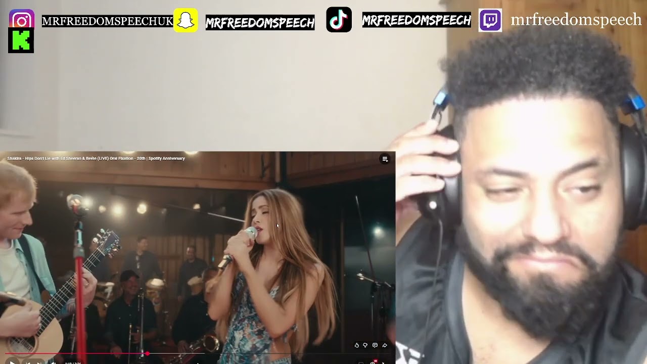 *РЕАКЦИЯ В ВЕЛИКОБРИТАНИИ* Шакира, Эд Ширан и Биле — Hips Don’t Lie — Oral Fixation — 20thSpotify...