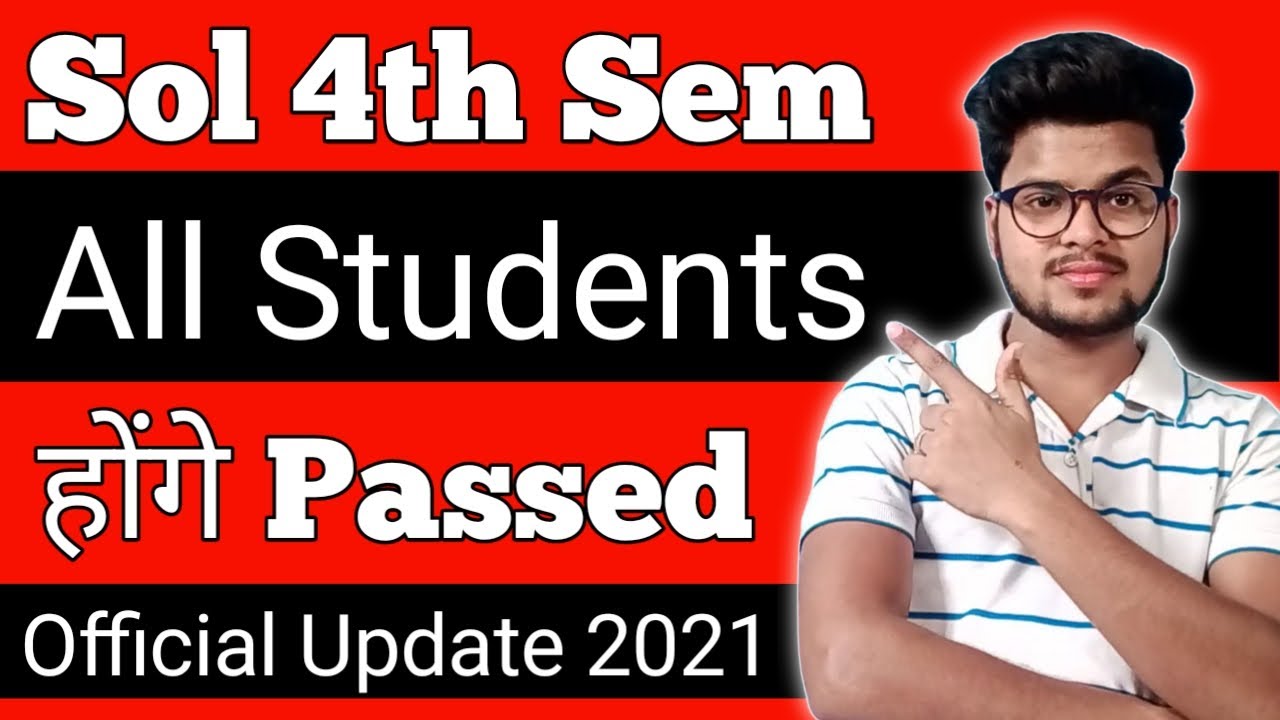 Sol 4th Sem Assignment *Result Update* 2021 | Du Sol 5th Semester Update 2021