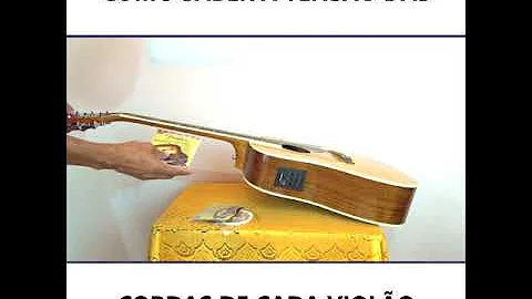 Como saber a tensão do violão?