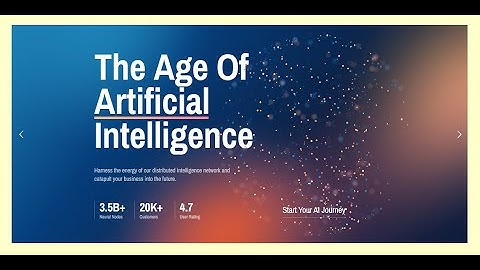 Al Particle Cluster Hero || Slider Revolution 6