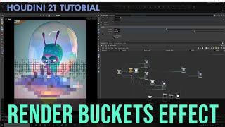 Houdini 21 - Render Buckets effect tutorial