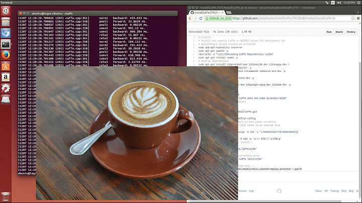 Caffe Deep Learning with cuDNN Support  - NVIDIA Jetson TX1