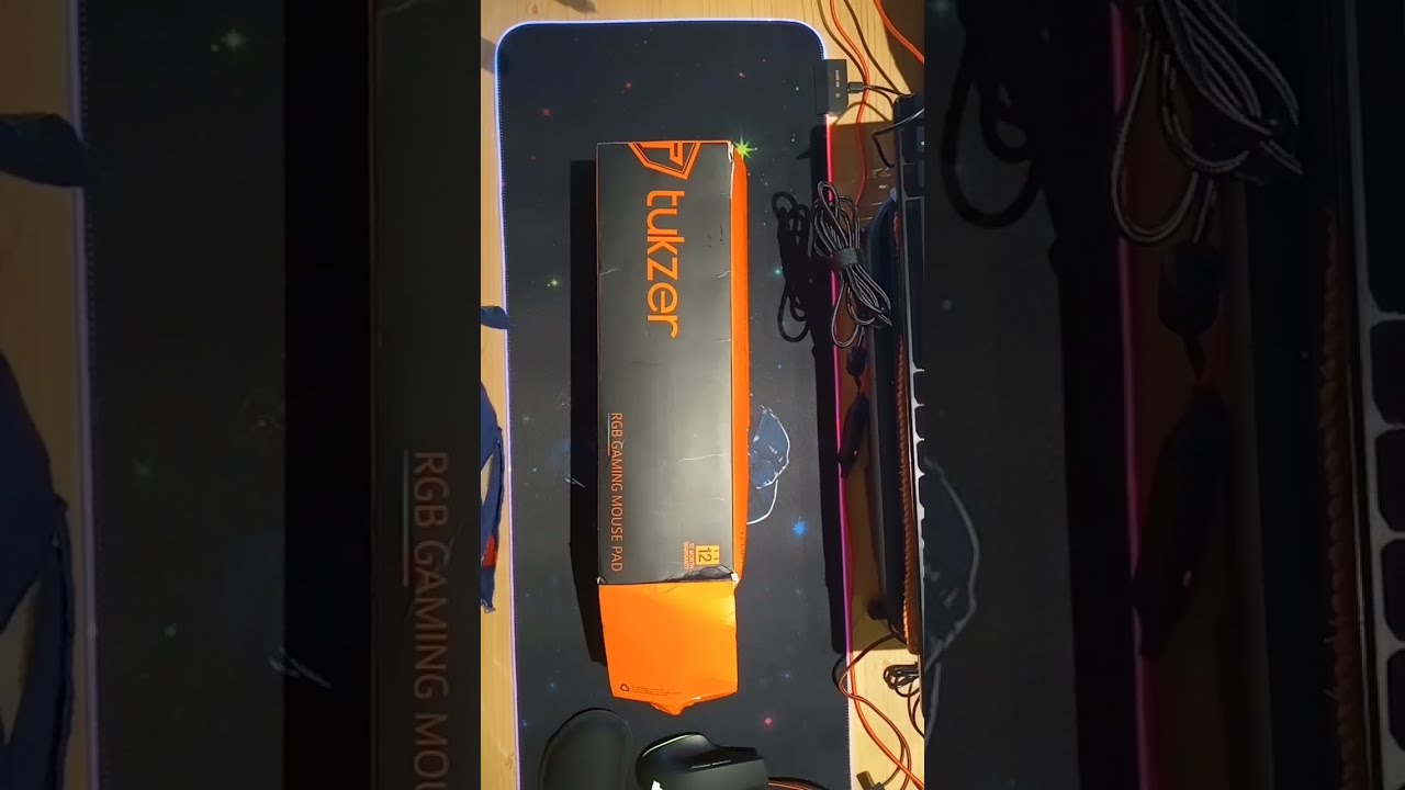 Tukzer RGB Gaming Mouse Pad, Large Extended Soft Led Mouse Pad with 13 Lighting Modes