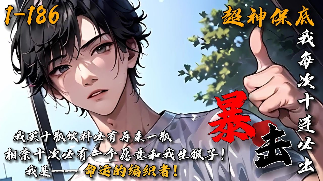 《超神保底：我每次十连必出暴击》1-186 我叫白榆，是一个超能力者。超能力名为保底法则。买饮料十次，最后一次必然是再来一瓶。大学逃课十次，第十次必然不会点名。后来有天我第十次被车撞了…#异能 #都市