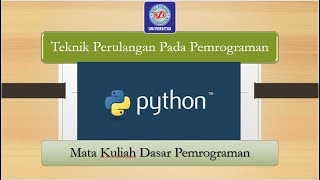 Dasar Pemrograman Python Pertemuan 5 || Universitas BSI Bogor