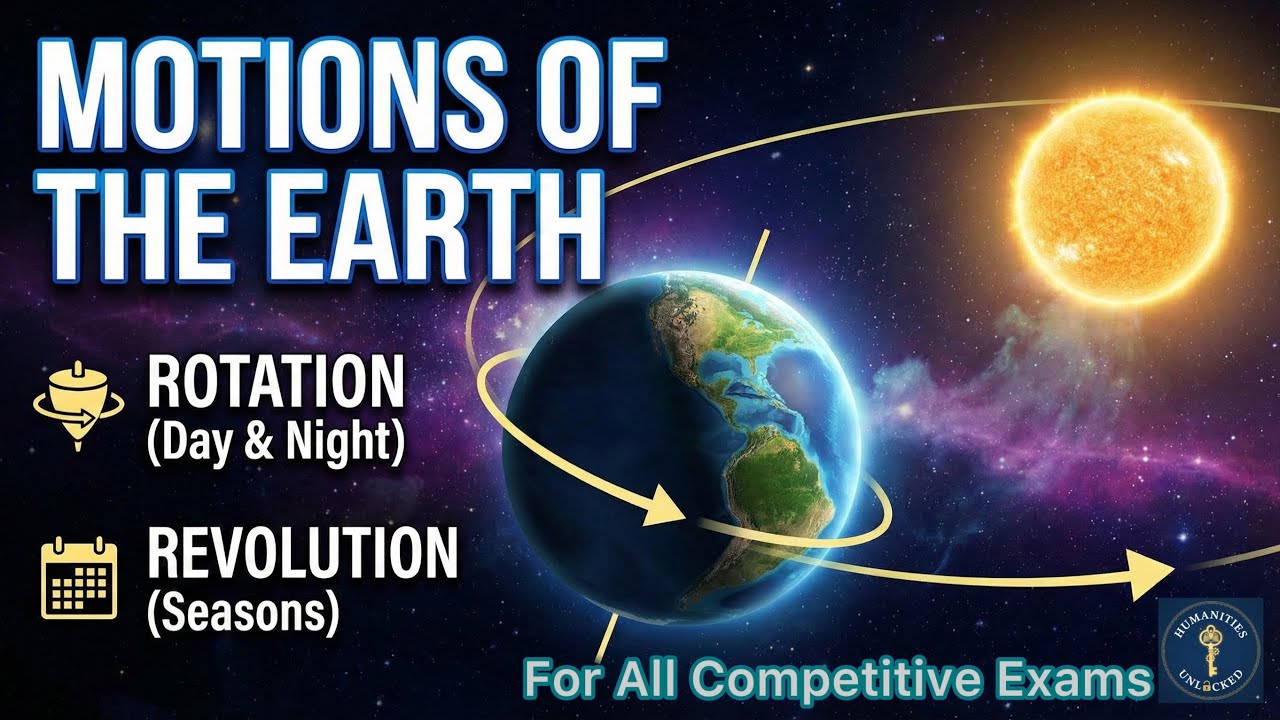 MOTIONS OF THE EARTH 🌎 | ROTATION AND REVOLUTION EXPLAIN SIMPLY| Geography Ep-3 