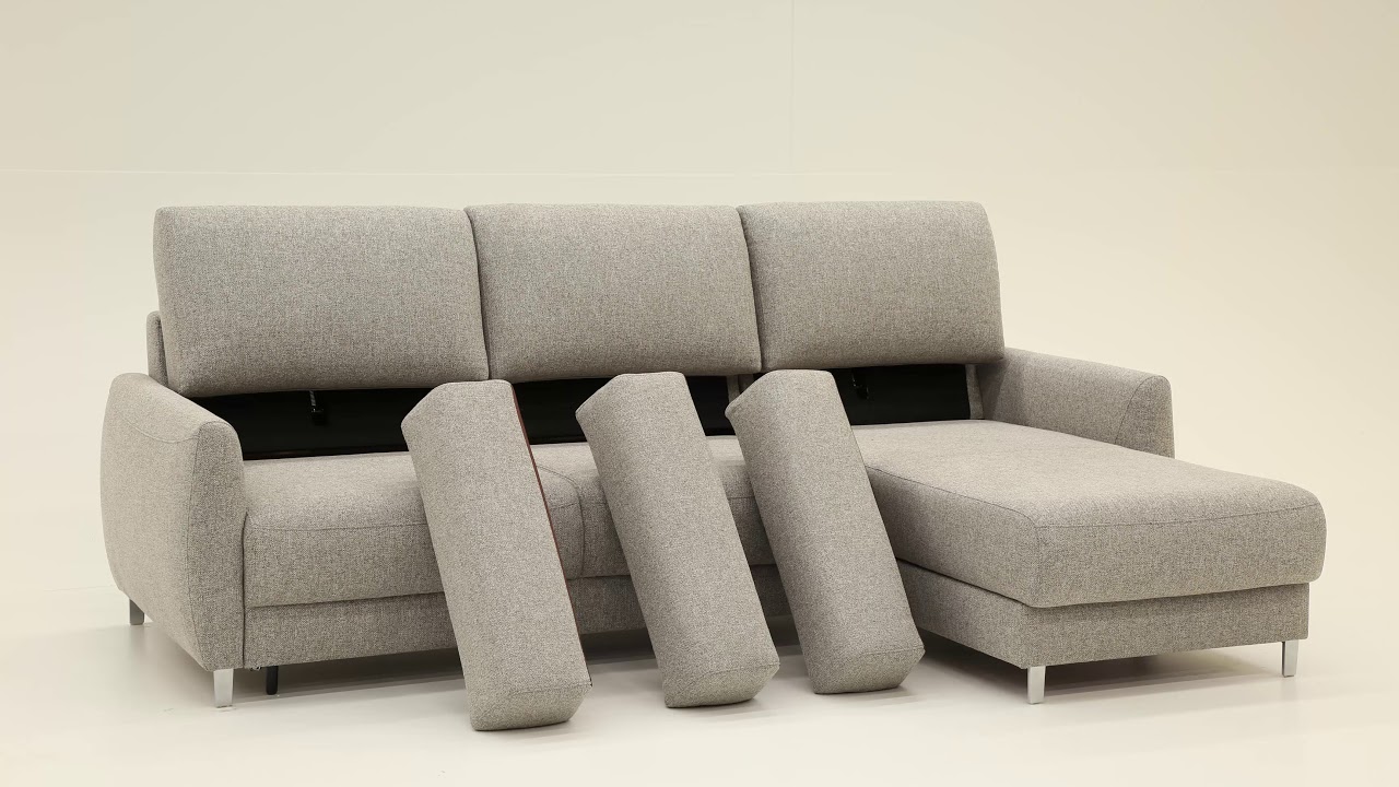 Delta Loveseat Chaise Sleeper by Luonto Furniture YouTube