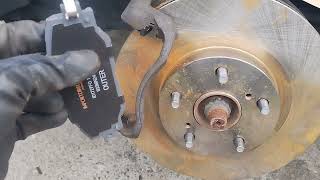 2016 Scion TC 2.5L  front brake pad replacement