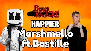 Marshmello ft. Bastille - Happier (Караоке)