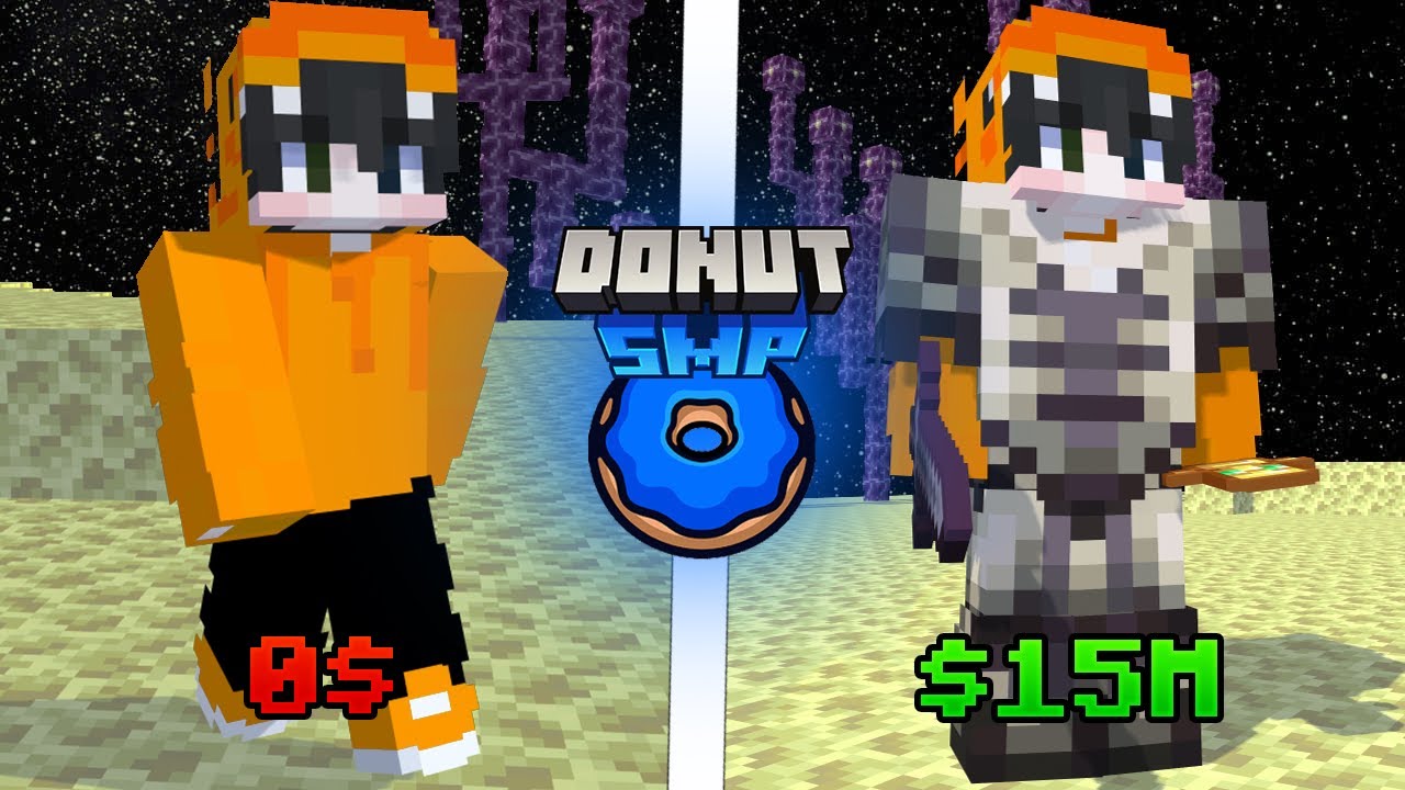 🍊🔥 ۱۵ میلیون داخل اند Donut SMP بدست آوردم! 🔥🍊
