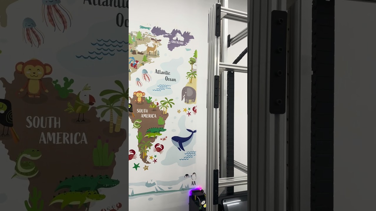 Wireless Control Wall Printer#wallprinter #DXonJet  #printingmachine #automobile #wallpainting
