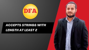DFA accepts strings with length at least 2 | Bangla Tutorial