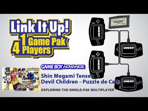 GBA Single-Pak Link - Shin Megami Tensei: Devil Children - Puzzle de Call! (4p Sokoban puzzler)