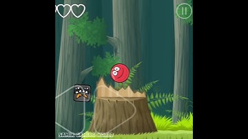 Red Ball 4 Forest square and red Ball jump in water