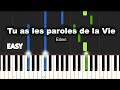 Eden - Tu As Les Paroles De La Vie | EASY PIANO TUTORIAL BY Extreme Midi