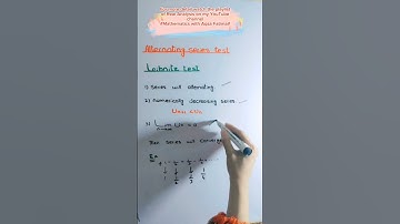 Alternating series test examples #maths #tricks #mcqs #shorts #youtubeshorts #youtube #mathematics