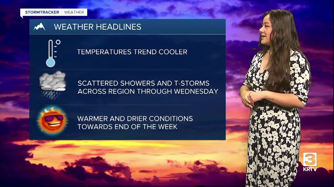 Temperatures take a brief dip as precipitation increases - YouTube