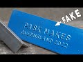 How to Easily Make Awesome and Authentic Cast Metal Lettering - it&#39;s Cheating