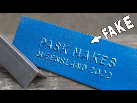 How to Easily Make Awesome and Authentic Cast Metal Lettering - it's Cheating