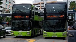 SG2017C(SEDEP 71) On Service 807 & SG5897J(SEDEP 807) On Service 811 At Yishun Ring Road 