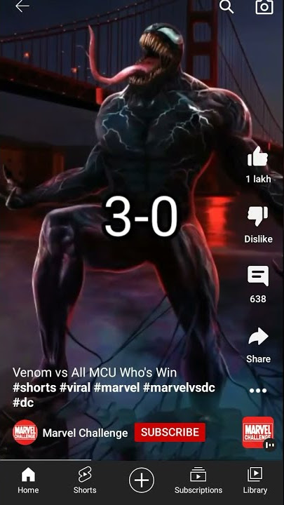 Venom vs MCU marvel.                #shorts