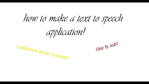 How to make a text to speech app!!! with vbs code (easy)
