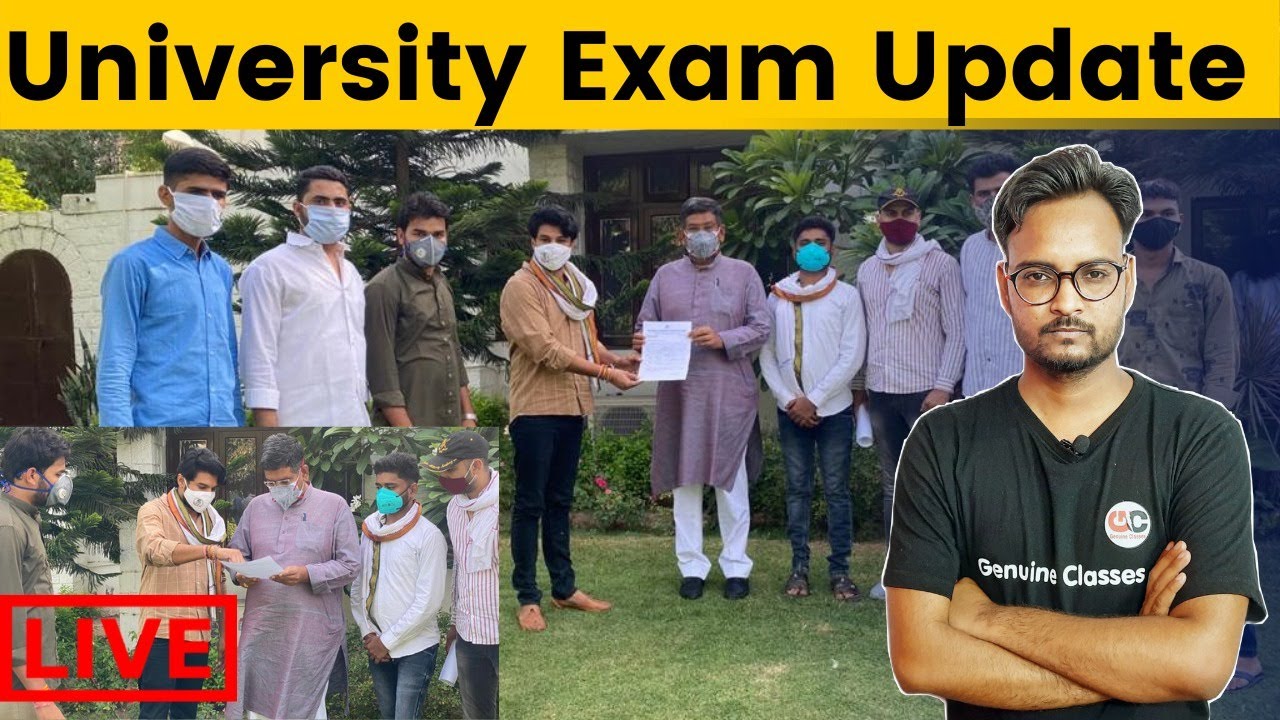 🔴Live : University Exam 2021 | Rajasthan University Exam 2021 | UG/PG/B.Ed. Exam 2021