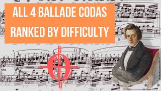 Which Chopin Ballade Coda is the Hardest?