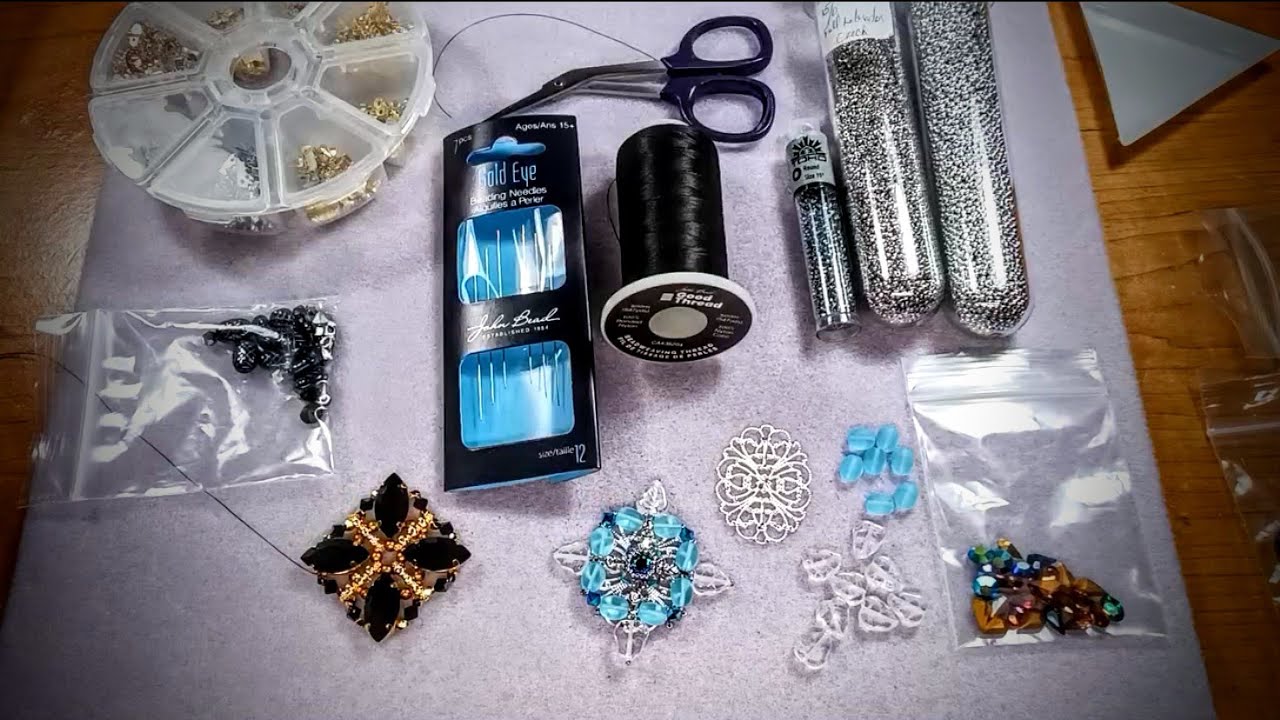 Playing with Spacer Bars and Beads from John Bead Curiosities Box Desert Caravan 