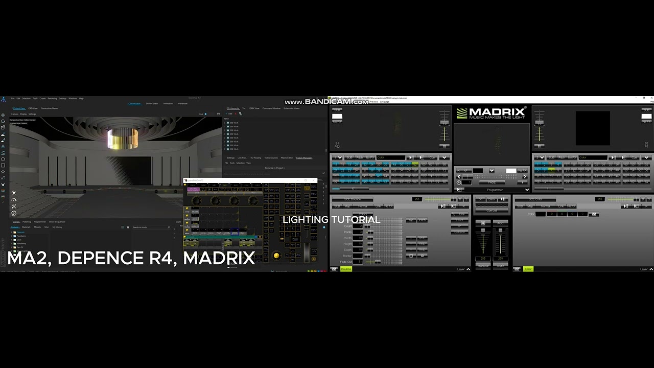 GRANDMA2 Connect DEPENCE R4 & MADRIX 5.0 - YouTube