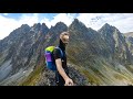 Mission across tatra mountain valley peaks