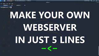 Make your Own Webserver In Just 5 lines | SimpleHTTPServer using python   kali Linux screenshot 5