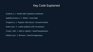 c# project (Blazor)- Student Management System 