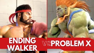 SF6 ✌️ EndingWalker (Ryu) vs Problem X (Blanka) ✌️ - Street fighter 6 | スト６ | 快打旋風6 | 快打6 | 街霸6