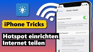 Wlan Hotspot am iPhone einrichten und WLAN teilen